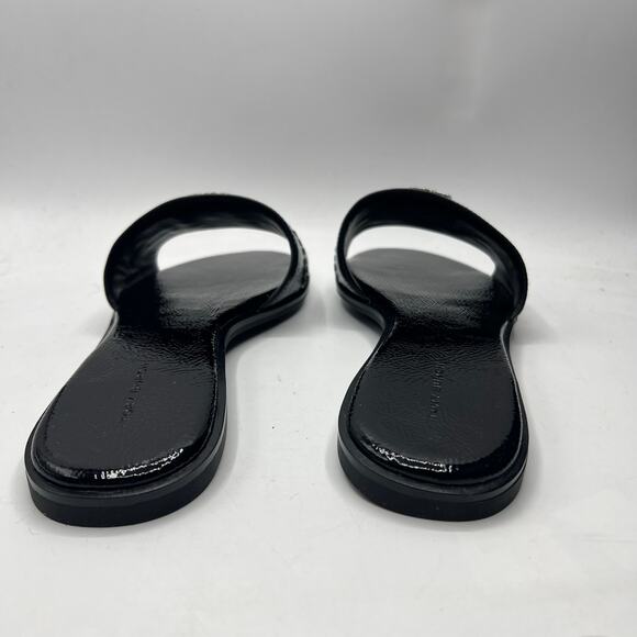 Tory Burch Everly Slide Sandals Perfect Black/Crystal Size 10 NEW - Picture 8 of 8